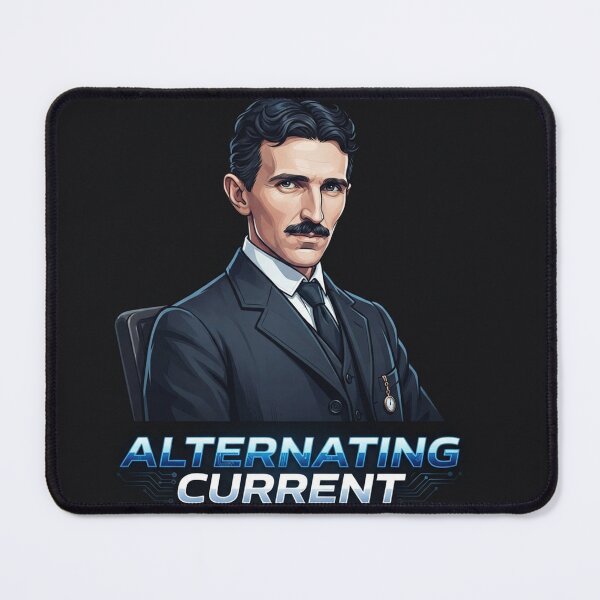 Item preview, Nikola Tesla Alternating Current Genius Inventor Portrait designed and sold by Owcomm.