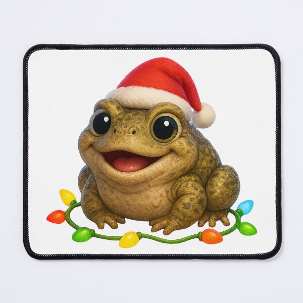 Item preview, Cheerful American Toad Christmas designed and sold by Sillytoe.