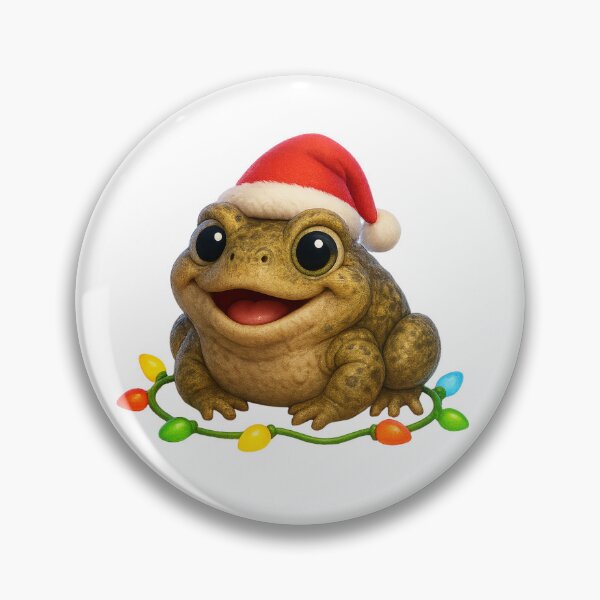 Item preview, Cheerful American Toad Christmas designed and sold by Sillytoe.