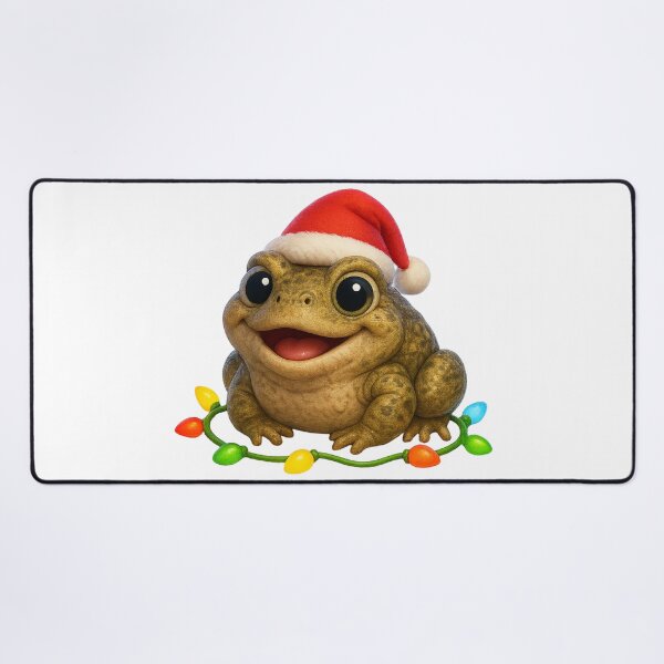 Item preview, Cheerful American Toad Christmas designed and sold by Sillytoe.