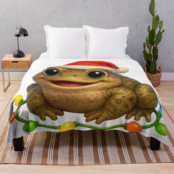 Item preview, Cheerful American Toad Christmas designed and sold by Sillytoe.