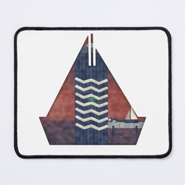 Item preview, Floating Bookshop Boat Docked at the Village Pier designed and sold by Pagetide.