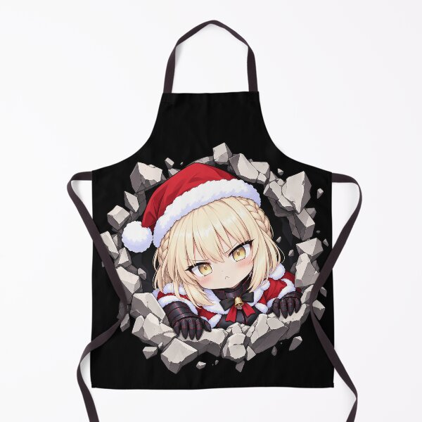Item preview, Saber Alter Fate Stay Night Christmas Chibi Wall Break designed and sold by mildaclairmo.
