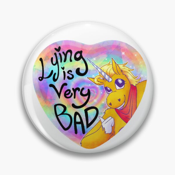 Item preview, Lying is Very Bad- Buddy the Unicorn designed and sold by haunted totem.