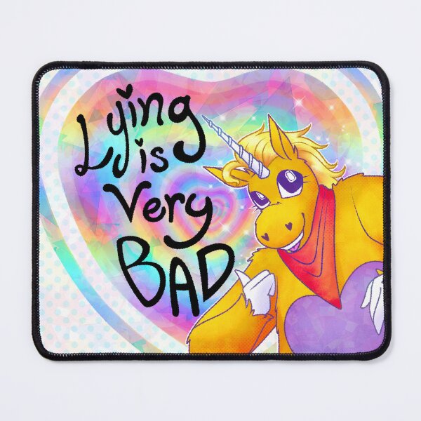 Item preview, Lying is Very Bad- Buddy the Unicorn designed and sold by haunted totem.