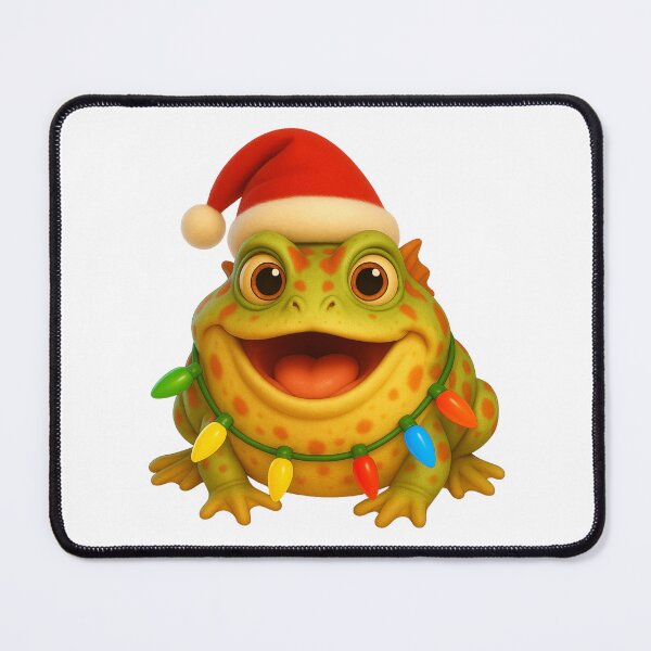 Item preview, Playful Argentine Horned Frog Christmas designed and sold by Sillytoe.