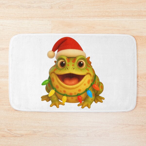 Item preview, Playful Argentine Horned Frog Christmas designed and sold by Sillytoe.