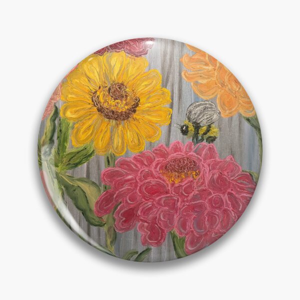 Item preview, Summer zinnias  designed and sold by JWPortman.