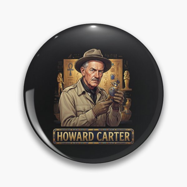 Item preview, Howard Carter Explorer Examining Ancient Egyptian Artifact    designed and sold by Owcomm.