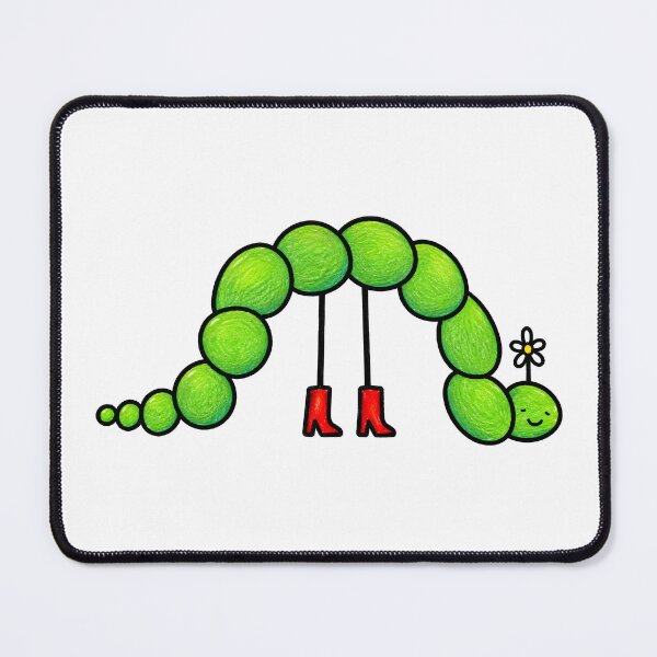 Item preview, Funny Green Caterpillar in Red Boots designed and sold by Morescitaf.