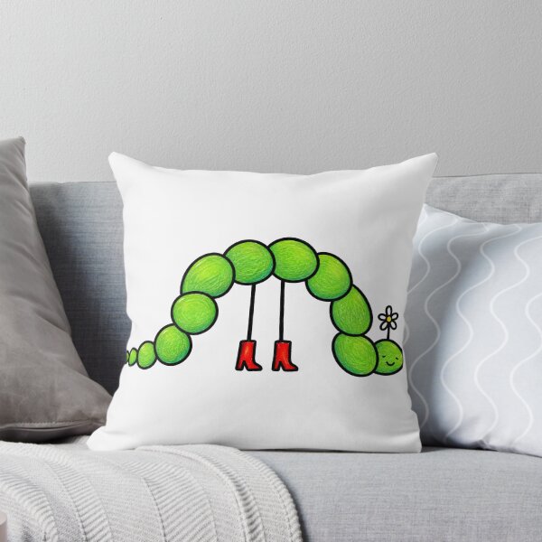 Item preview, Funny Green Caterpillar in Red Boots designed and sold by Morescitaf.