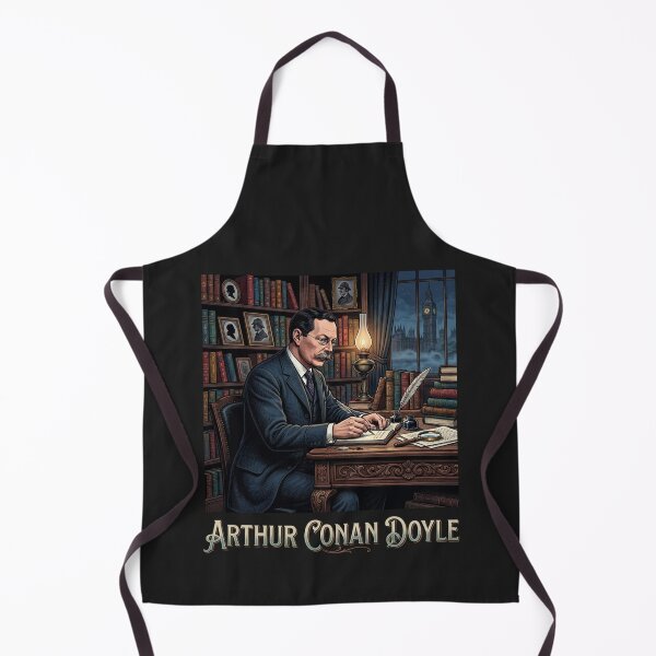 Item preview, Arthur Conan Doyle Writing At Desk Illustration designed and sold by Owcomm.