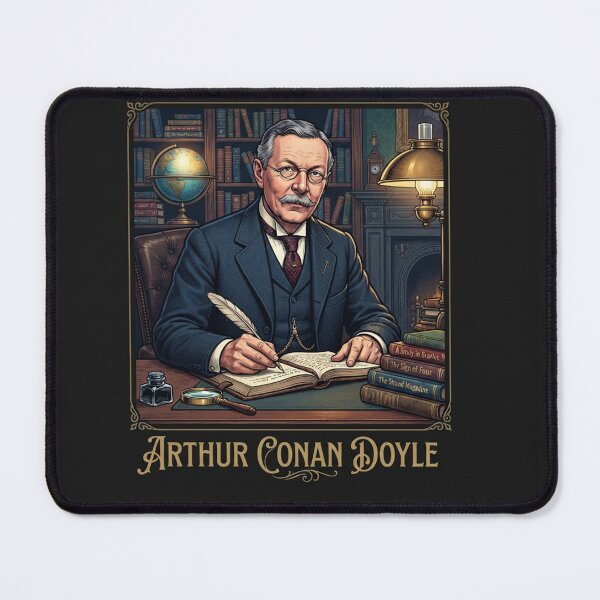 Item preview, Sir Arthur Conan Doyle Victorian Author Portrait Study designed and sold by Owcomm.