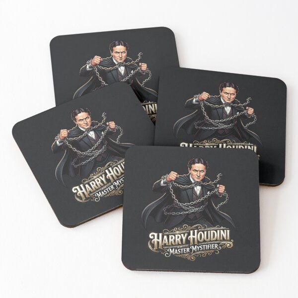 Item preview, Harry Houdini Master Mystifier Escape Artist Portrait    designed and sold by Owcomm.