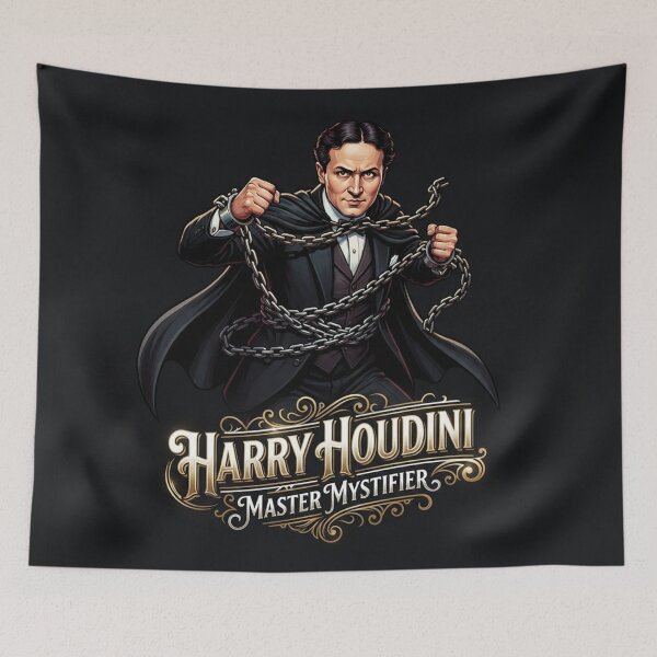 Aperçu de l'œuvre Portrait d'Harry Houdini, maître de l'évasion et de la mystification créée et vendue par Owcomm.