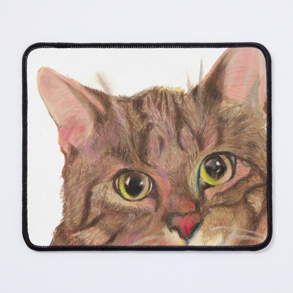 Item preview, Tabby, coloured pencil tabby cat portrait designed and sold by thekittykanvas.