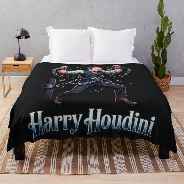 Aperçu de l'œuvre Harry Houdini brisant de lourdes chaînes de fer créée et vendue par Owcomm.