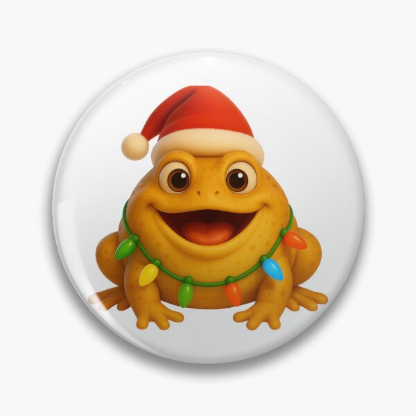 Item preview, Cheerful Burrowing Frog Christmas designed and sold by Sillytoe.