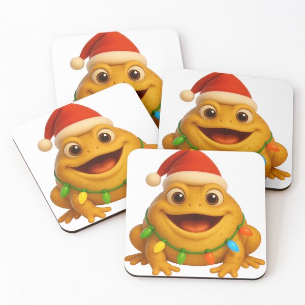 Item preview, Cheerful Burrowing Frog Christmas designed and sold by Sillytoe.