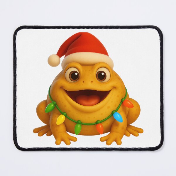 Item preview, Cheerful Burrowing Frog Christmas designed and sold by Sillytoe.