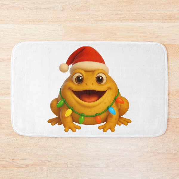 Item preview, Cheerful Burrowing Frog Christmas designed and sold by Sillytoe.