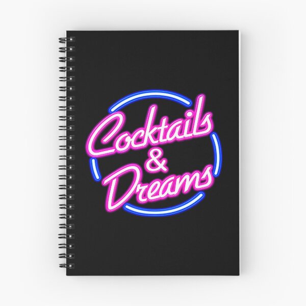 Item preview, Cocktails & Dreams Neon T-Shirt | Retro Cocktail Bar Graphic Tee | Summer Party Nightlife Design designed and sold by GarnerSupplyCo.
