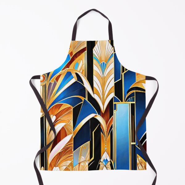 Item preview, Luxury Art Deco Blue And Golden Abstract Designs designed and sold by DEC02.