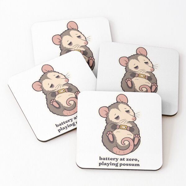 Item preview, Drained Possum Social Battery Empty Playing Dead designed and sold by OuqCreations.
