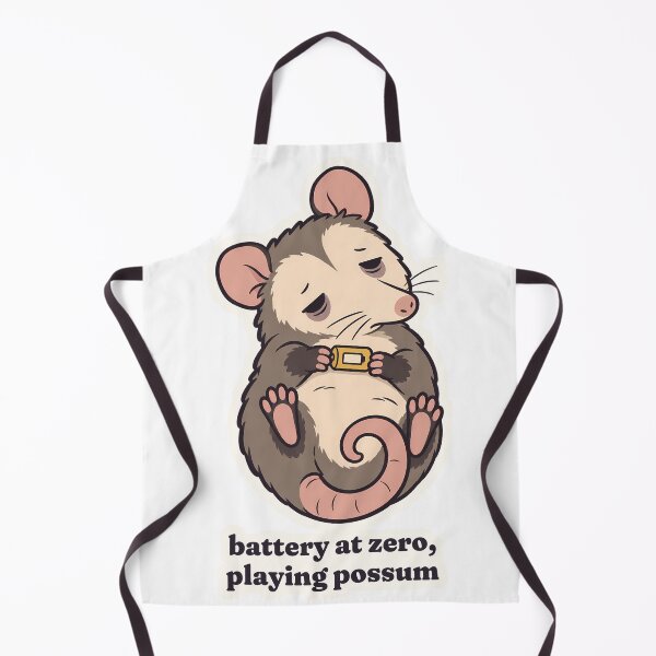 Item preview, Drained Possum Social Battery Empty Playing Dead designed and sold by OuqCreations.