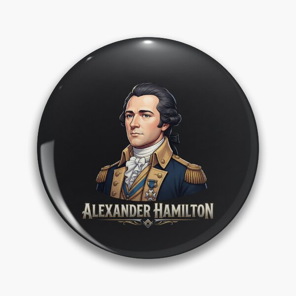 Artikelvorschau, Alexander Hamilton, Gründervater – Porträt (Vektorillustration) entworfen und verkauft von Owcomm.