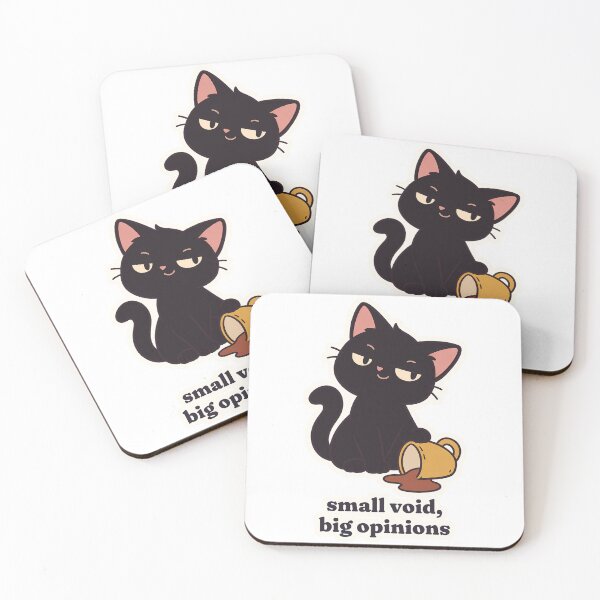 Item preview, Smug Black Cat Small Void with Big Opinions designed and sold by OuqCreations.