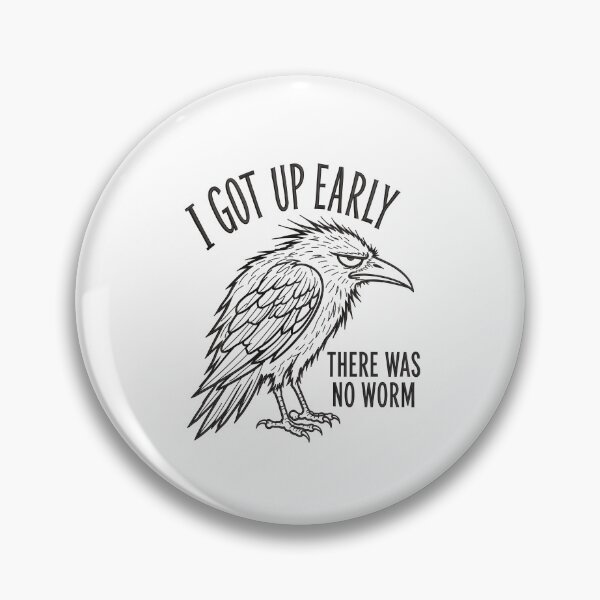 Item preview, Funny Anti Morning Person Grumpy Early Bird Crow Graphic    designed and sold by Designart68.