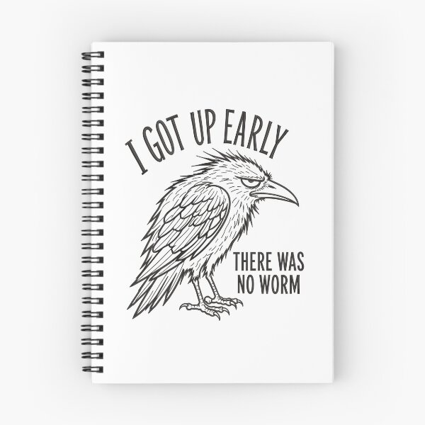 Item preview, Funny Anti Morning Person Grumpy Early Bird Crow Graphic    designed and sold by Designart68.