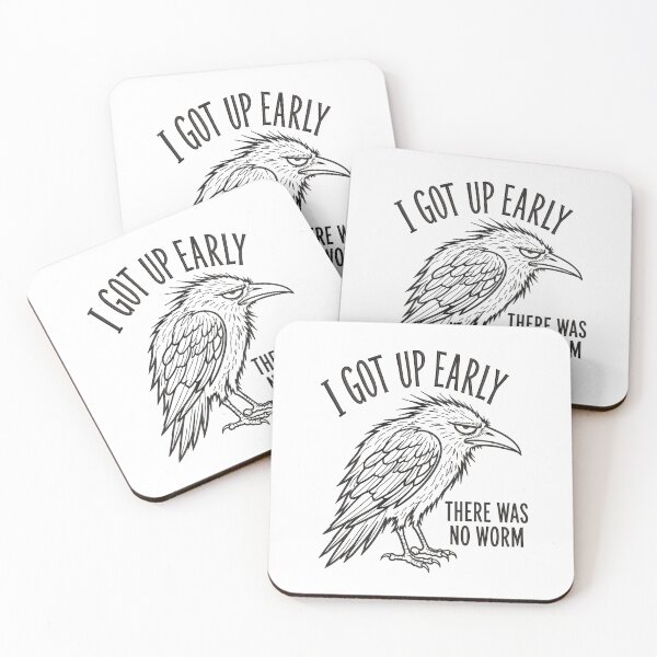 Item preview, Funny Anti Morning Person Grumpy Early Bird Crow Graphic    designed and sold by Designart68.