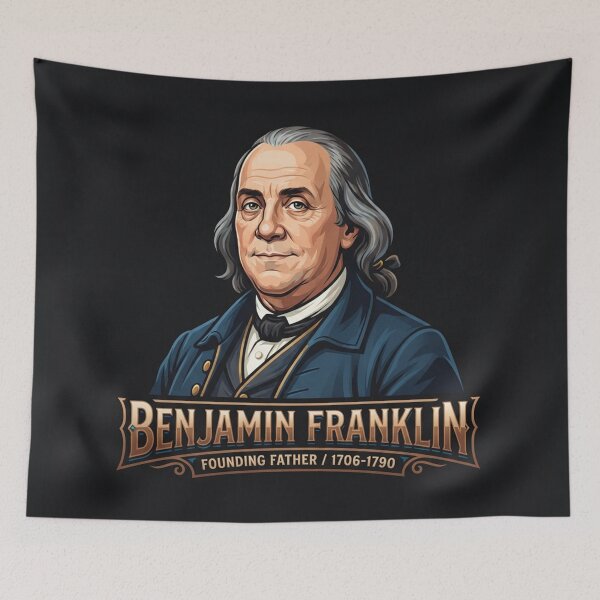 Item preview, Benjamin Franklin Historical Founding Father Portrait    designed and sold by Owcomm.