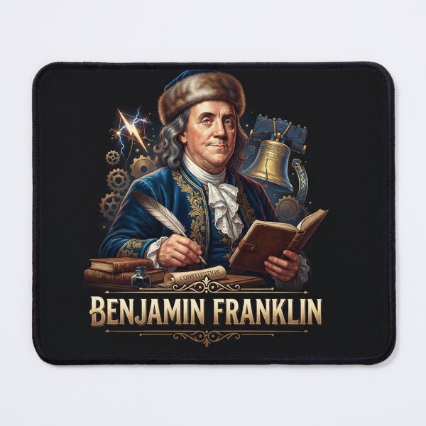 Item preview, Benjamin Franklin Founding Father Historical Portrait designed and sold by Owcomm.