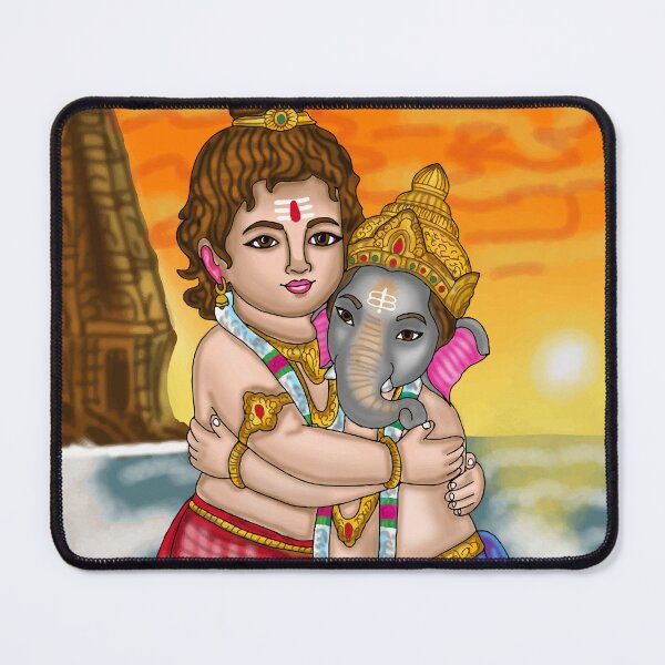 Item preview, Ganesha and Kartikeya Digital Drawing | Hindu Gods Artwork designed and sold by Harshit_Digital_Arts.
