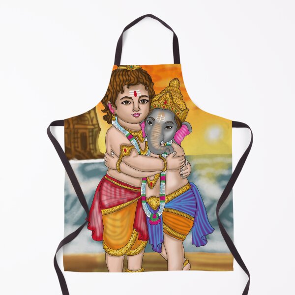 Item preview, Ganesha and Kartikeya Digital Drawing | Hindu Gods Artwork designed and sold by Harshit_Digital_Arts.