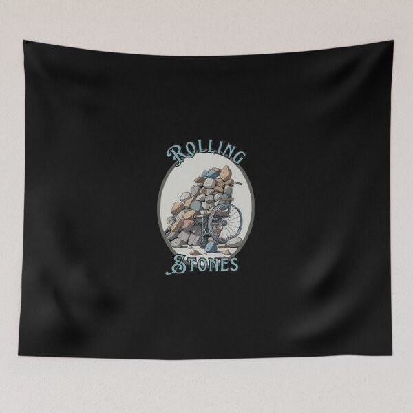 Item preview, Pile Of Rocks In Wheelchair Graphic designed and sold by PeakeAndrew43.