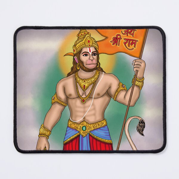 Item preview, Hanuman Digital Drawing | Hindu God Spiritual Artwork Illustration designed and sold by Harshit_Digital_Arts.