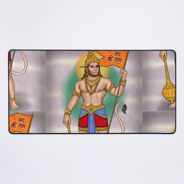 Item preview, Hanuman Digital Drawing | Hindu God Spiritual Artwork Illustration designed and sold by Harshit_Digital_Arts.