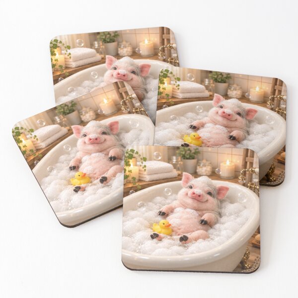 Item preview, Relaxing Mini Pig Bubble Bath designed and sold by Sillytoe.