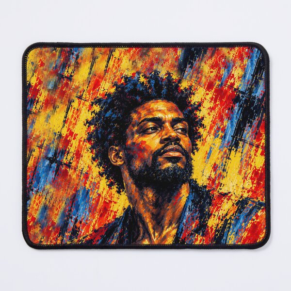 Item preview, Expressive Black Man Portrait – Colorful Figurative Wall Art designed and sold by Ingorgia Studio.