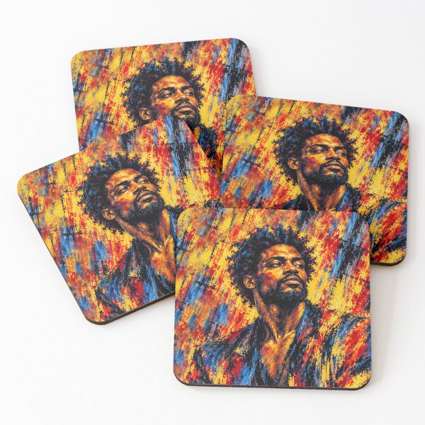 Item preview, Expressive Black Man Portrait – Colorful Figurative Wall Art designed and sold by Ingorgia Studio.