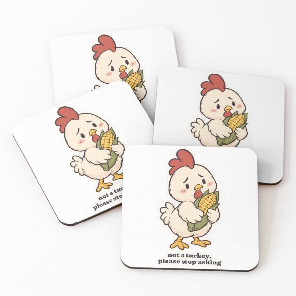 Item preview, Nervous Chicken Not a Turkey Funny Thanksgiving designed and sold by OuqCreations.