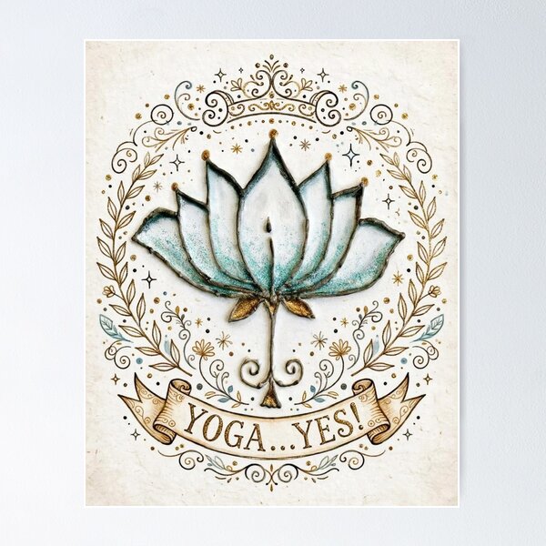 Item preview, Yoga Yes Crest designed and sold by artenvironments.