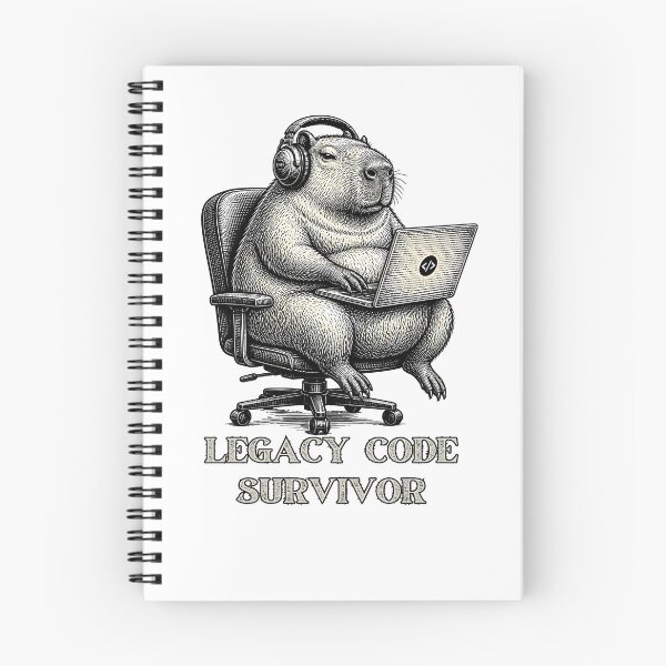 Item preview, Legacy Code Survivor Capybara Coder Funny Programmer Gifts designed and sold by LeSoniPapaPrint.