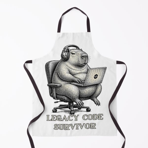 Artikelvorschau, Legacy Code Survivor Capybara Coder Lustige Programmierergeschenke entworfen und verkauft von LeSoniPapaPrint.