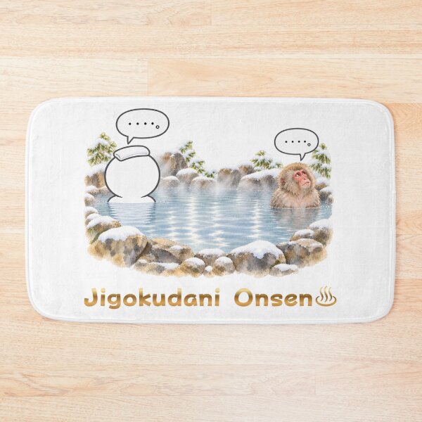 Item preview, Jigokudani Onsen Snow Monkey Hot Spring - Japanese Bathing Pictogram designed and sold by japan-picto.