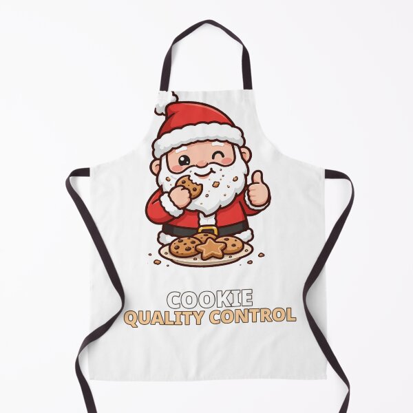Item preview, Santa's Cookie Quality Control Funny Christmas designed and sold by ThreeFlyingAces.